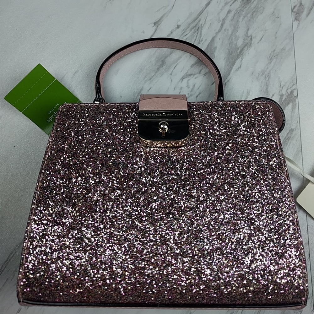 Kate Spade Mini Kirin Rose Gold Top Handle Purse - Picture 2 of 7